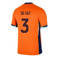 Camisa de time de futebol Holanda Matthijs de Ligt #3 Replicas 1º Equipamento Europeu 2024 Manga Curta